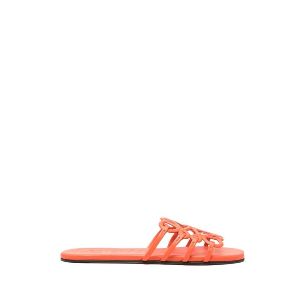 Loewe Women Paula's Ibiza Petal Anagram Leather Slides